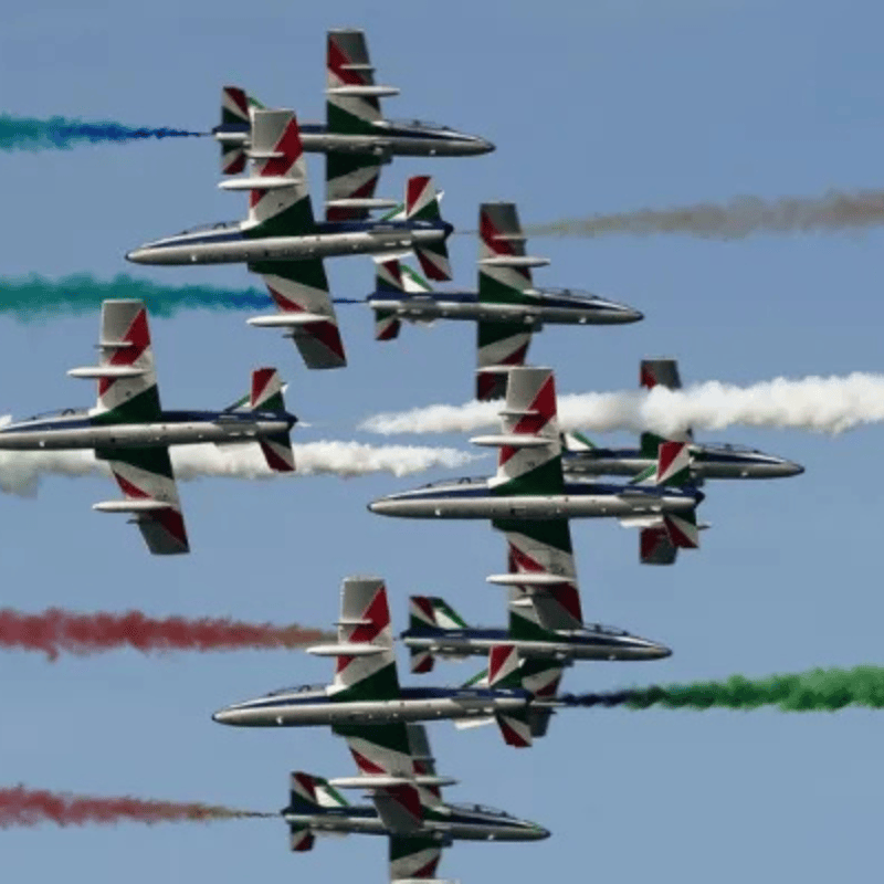 Le Frecce Tricolore in Volo